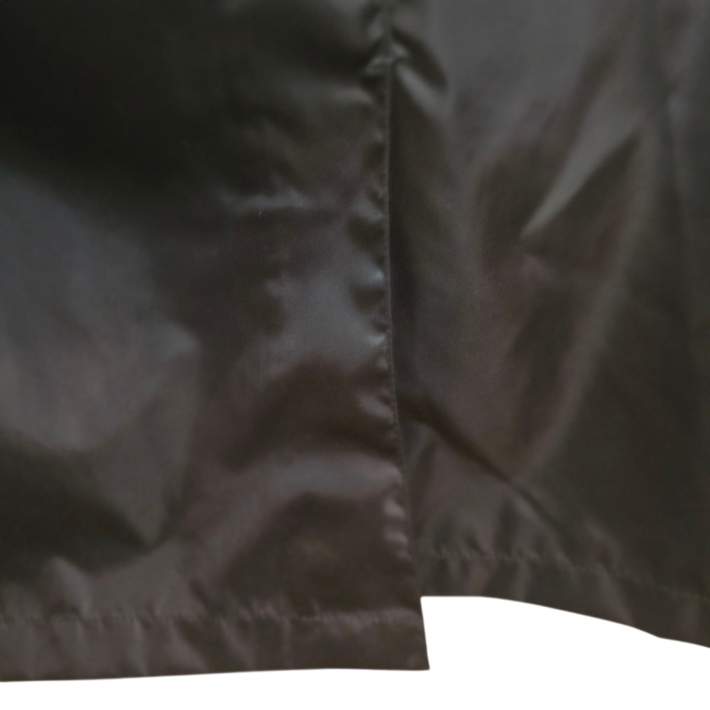 Tommy Hilfiger Black Nylon Double Breasted Trench Coat Jacket XL Vintage‎ Y2K - Picture 7 of 12